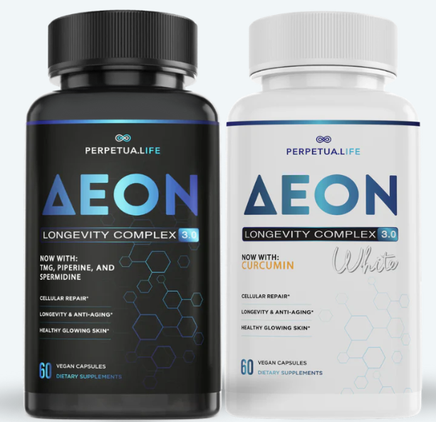 NAD+ Liposomal Anti Aging Supplement Complex AEON Black & White Bundle