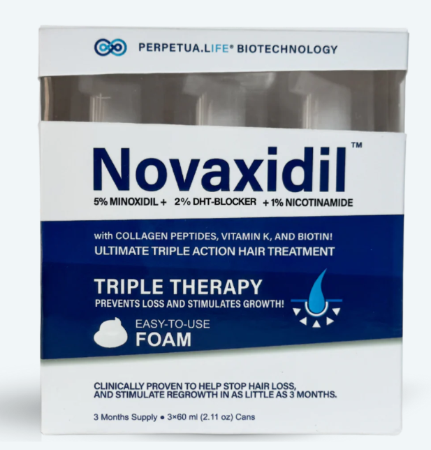 Novaxidil Triple Therapy Hair Regrowth Foam